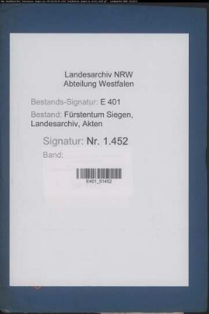 Angelegenheiten von Einwohnern der Gemeinden Oberdresselndorf und Niederdresselndorf