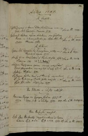 Von Villette in Cassel erkauft. - Vom Verfasser [Johann David Michaelis] verehrt.
