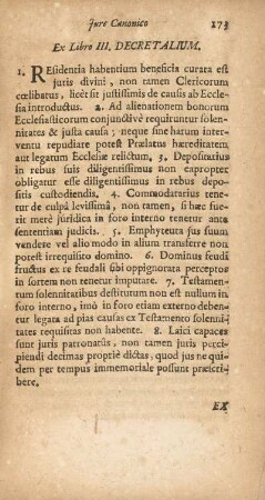 Ex Libro III. Decretalium.