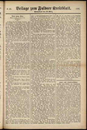 Zweite Ausgabe vom Samstag, den 18. März 1899.