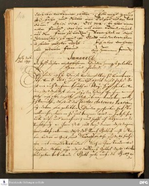 Brief von August Hermann Francke an [Johann Samuel Schuhmacher].