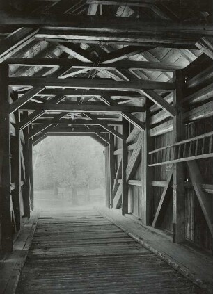 Hennersdorf, gedeckte Brücke über Zschopau