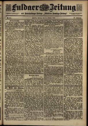 Ausgabe vom Freitag, den 19. Oktober 1900.
