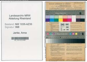 Entnazifizierung Anna Janke , geb. 04.05.1916 ()