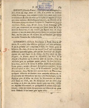 Dictionnaire raisonné de bibliologie : contenant 1. l'explication des principaux termes relatifs à la bibliographie, à l' art typographique, à la diplomatique, aux langues, aux archives, aux manuscrits, aux medailles, aux antiquités, aux bibliothèques anciennes et modernes, etc. .... 1,[3]