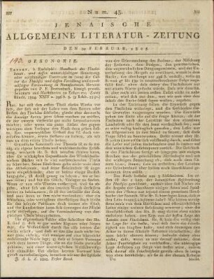 Num. 43. Den 20. Februar 1805