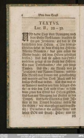 Textus. Luc. II, 22-32.