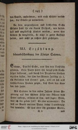 (XLI. Erzählung - L. Erzählung)
