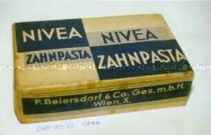 Schachteln mit Inhalt "Nivea Zahnpasta Nr.653" in Originalumverpackung (ungeöffnet)