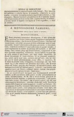 A Monsignore Fabroni