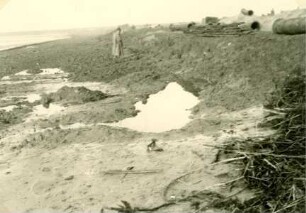 Deichbau Hindenburgdamm - Süd, 1954