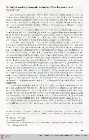 Die Bedeutung des Schlossparks Rastede als Werk der Gartenkunst