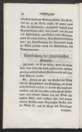 Untersuchung der philosophischen Beweise