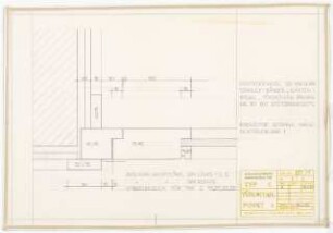 Bundesgartenschau, Karlsruhe 1967 Siedlung Im Eichbäumle: Typ C. Glastür: Detail 1:1