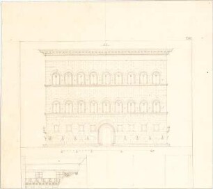 Bühlmann, Josef; Vorlagen für Publikation - Fassade (Aufriss, Detail)
