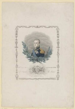 Bildnis des Louis Antoine de Bourbon d'Angoulême