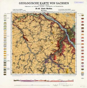 Nr.48 [4846] Meißen, Geologische Karte von Sachsen
