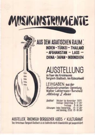 Musikinstrumente aus dem asiatischen Raum - Indien, Türkei, Thailand, Afghanistan, Laos, China, Japan, Indonesien