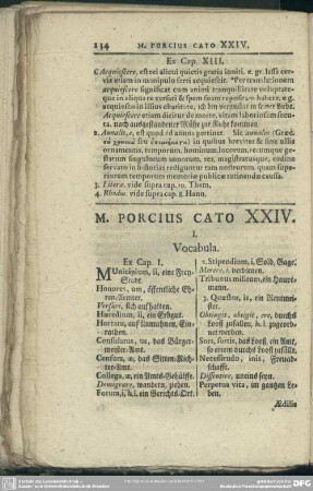 M. Porcius Cato XXIV.
