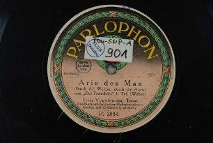 Arie des Max : (Durch die Wälder, durch die Auen...); aus "Der Freischütz"; I. Teil / (Weber)