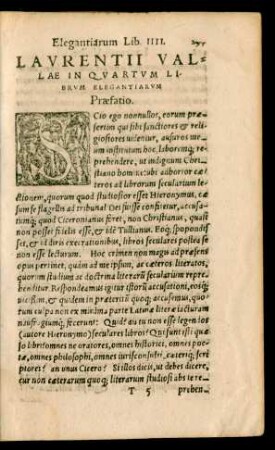 Laurentii Vallae In Quartum Librum Elegantiarum ...