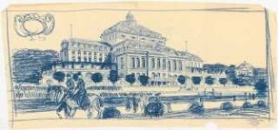 Hoftheater, Kassel: Perspektivische Ansicht