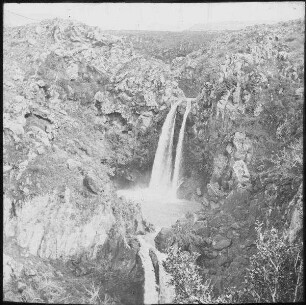 Wasserfall des nahr es-sa'ar [nahr oder wadi es-saar] bei banias [banyas]
