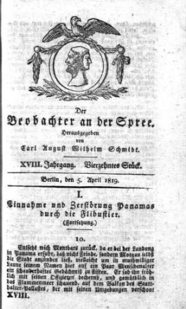 14. Stueck, 5. April 1819