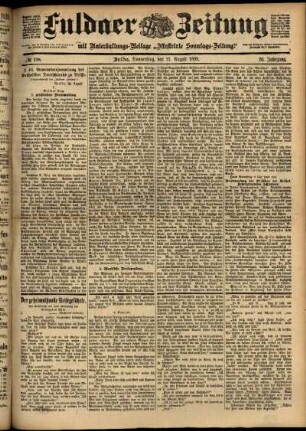 Ausgabe vom Donnerstag, den 31. August 1899.