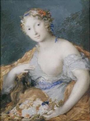 Eine Dame als Flora