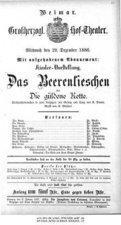 Das Beerenlieschen oder Die güldene Kette
