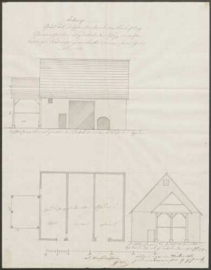 Sorg, Friedrich, Schreiner Anbau eines Holzschuppens
