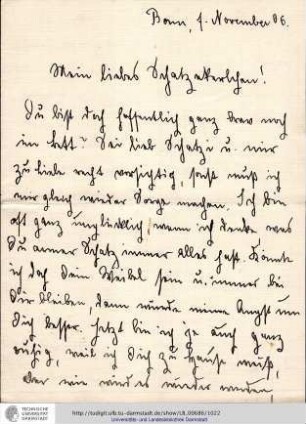 Brief vom 07.11.1906