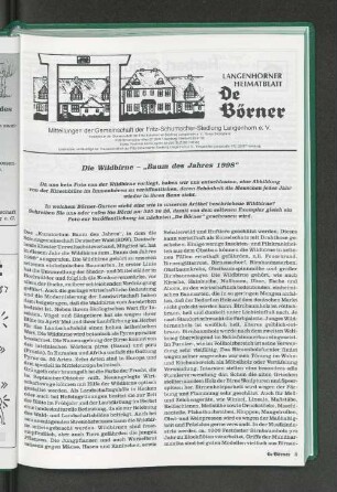 Die Wildbirne - "Baum des Jahres 1998"