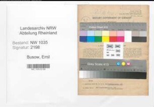 Entnazifizierung Emil Busow , geb. 11.11.1903 (Foerdermaschinist)