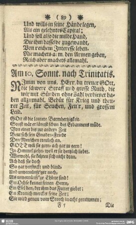 Am 10. Sonnt. nach Trinitatis