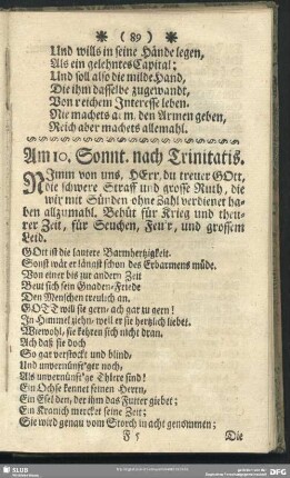 Am 10. Sonnt. nach Trinitatis