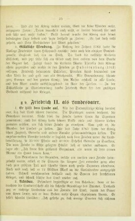 § 9. Friedrich II. als Landesvater