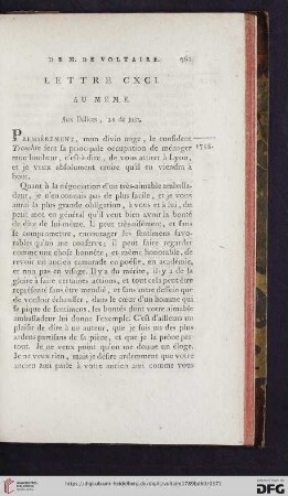 (Lettre CCI - CCX)