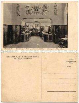 Innenansicht des Lokals "Reichshalle" in Magdeburg