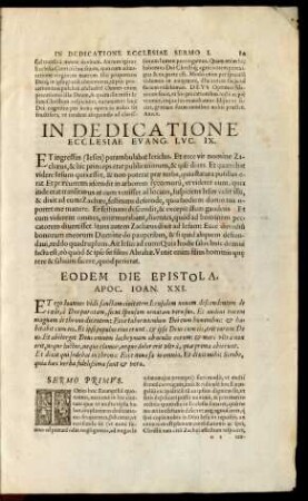 In Dedicatione Ecclesiae ...