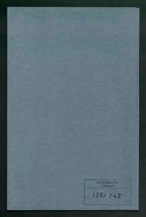 Wilhelm Weber (1882-1948). Personalakte des Lehrkörpers : Akte betreffend Wilhelm Weber, ordentlicher Professor der alten Geschichte