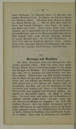 III. Portugal und Brasilien