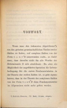 Theorie der sechs einfachsten Systeme complexer Zahlen, 1,1