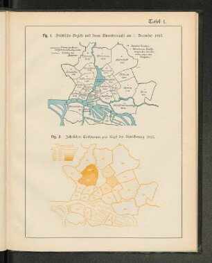 Tafel I. Fig. 2. Jährliches Einkommen pro Kopf der Bevölkerung 1893.