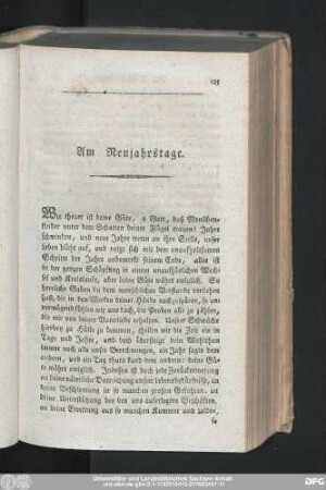 Am Neujahrstage.