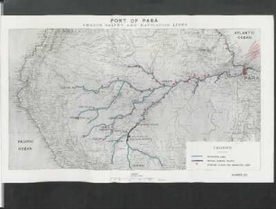 Port of Pará. - Amazon Valley and navigation lines.
