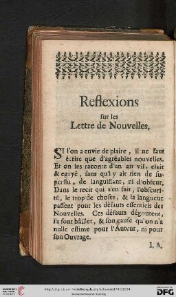 Lettres de Nouvelles