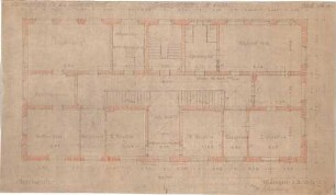 Fischer, Theodor; Schweinfurt (Bayern); Basaltwerke, Verwaltungs-Gebäude - Hauptgeschoss (Grundriss)