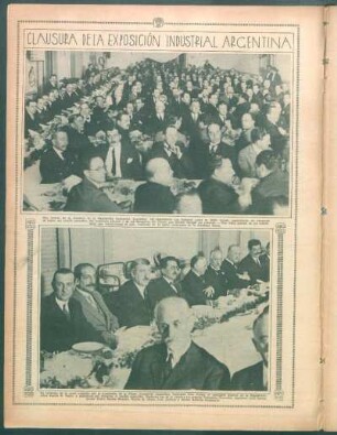 Clausura de la Exposición Industrial Argentina